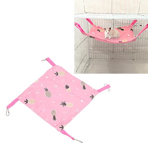 NINESHE Meerschweinchen Hängematte, Kühlender Sommerhamster Hängematte, Meerschweinchen Käfigzubehör, Atmungsaktives Hängendes Hamsterbett für Hamster, Niederländische Schweine NINESHE Meerschweinchen Hängematte, Kühlender Sommerhamster Hängematte, Meerschweinchen Käfigzubehör, Atmungsaktives Hängendes Hamsterbett für Hamster, Niederländische Schweine von NINESHE