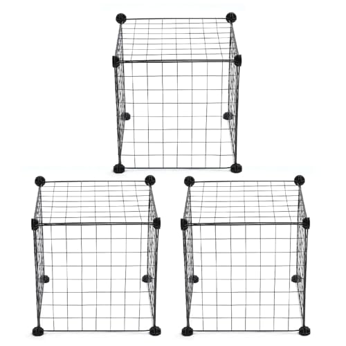 NINESHE Pet Spielstall, Kleiner Animal Metal Pet Spielstall, 12 Panels Abnehmbarer Tragbarer Haustier Übungsstift, Kleiner Haustierzaun für Kleine Hamster Im Freien, Kleine Hunde NINESHE Pet Spielstall, Kleiner Animal Metal Pet Spielstall, 12 Panels Abnehmbarer Tragbarer Haustier Übungsstift, Kleiner Haustierzaun für Kleine Hamster Im Freien, Kleine Hunde von NINESHE