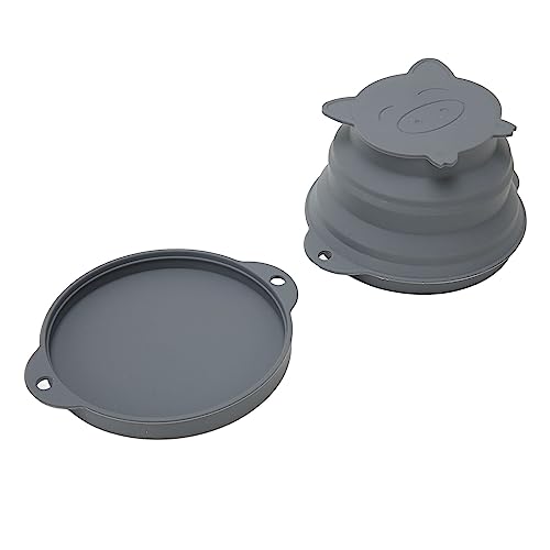 NINESHE Silikon Zusammenklappbare Hundeschalen, Tragbares Haustier Fütterungsgericht mit Deckel, Wiederverwendbare Haustier Reiseschalen Im Freien Zum Wandern, Campen NINESHE Silikon Zusammenklappbare Hundeschalen, Tragbares Haustier Fütterungsgericht mit Deckel, Wiederverwendbare Haustier Reiseschalen Im Freien Zum Wandern, Campen von NINESHE