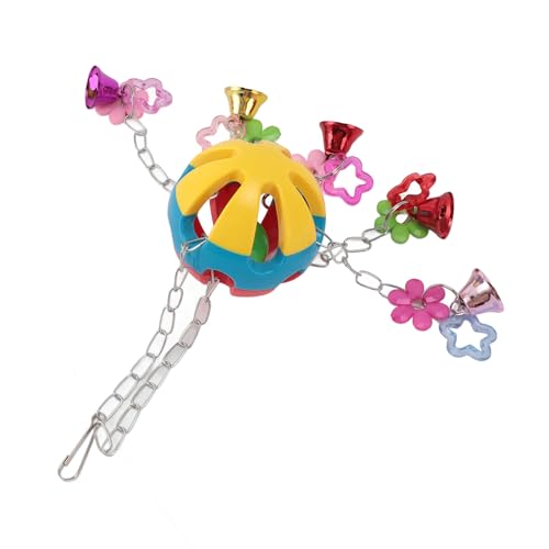Papageien Ball Spielzeug mit Bell Plastik Vogel Hängen Glockenspielzeug Angst Reduktion Käfigspielzeug Käfig Hängende Accessoires Papageien Bell Kauspielzeug für Mittlere Papageien Ball Spielzeug mit Bell Plastik Vogel Hängen Glockenspielzeug Angst Reduktion Käfigspielzeug Käfig Hängende Accessoires Papageien Bell Kauspielzeug für Mittlere von NINESHE