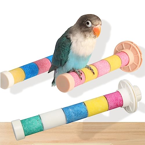 Papageien Perch Standspielzeug, Waschbares Bunte Vogelkäfigzubehör, Sittiche Finken Shotes Spielzeug, Schleifklauenschnabel Vogelkäfigzubehör für Innenräume Papageien Perch Standspielzeug, Waschbares Bunte Vogelkäfigzubehör, Sittiche Finken Shotes Spielzeug, Schleifklauenschnabel Vogelkäfigzubehör für Innenräume von NINESHE