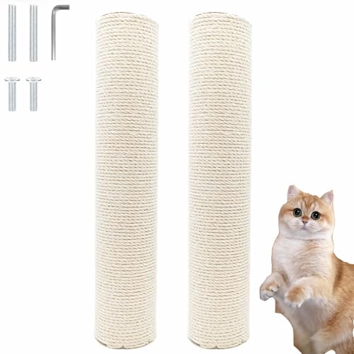 2 Stück M8 Kratzbaum-Ersatz, 40,9 cm, Sisal-Stange, Kratzbaum, Ersatzpfosten mit Schrauben, DIY-Kratzbaum-Ersatz, Pad, Handwerk, Gartenarbeit, Hängematte, Heimdekoration 2 Stück M8 Kratzbaum-Ersatz, 40,9 cm, Sisal-Stange, Kratzbaum, Ersatzpfosten mit Schrauben, DIY-Kratzbaum-Ersatz, Pad, Handwerk, Gartenarbeit, Hängematte, Heimdekoration von NINGVIHE