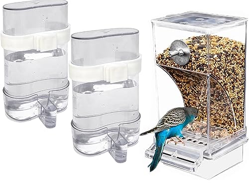Automatischer Vogeltränke, Vogelwasserspender für Käfig (automatischer Vogelbewässer-Futterspender) von NINGVIHE