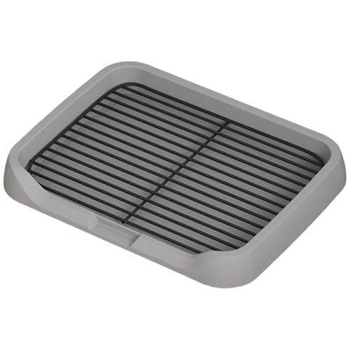 Hundetöpfchenschale, 18x14x2 Zoll spritzsicherer Hundetoilette mit Wand, abnehmbar und leicht zu reinigen Haustiervorräte für Zuhause, Pet Shopdog Töpfchenschale von NIOMICO