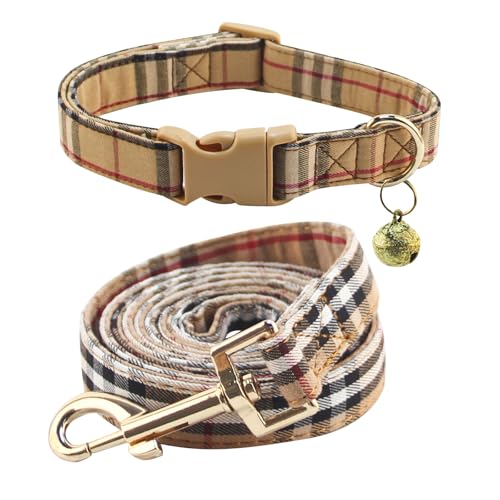 NISIYE Niedliches kariertes Hundehalsband mit Sicherheitsschnalle, verstellbar und kein Ziehen, bequemes Hundehalsband für kleine Welpen, stilvolles, langlebiges Geschenk für Jungen, Mädchen NISIYE Niedliches kariertes Hundehalsband mit Sicherheitsschnalle, verstellbar und kein Ziehen, bequemes Hundehalsband für kleine Welpen, stilvolles, langlebiges Geschenk für Jungen, Mädchen von NISIYE