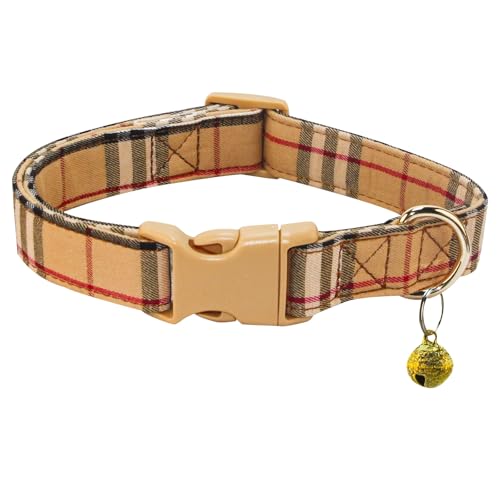 NISIYE Niedliches kariertes Hundehalsband mit Sicherheitsschnalle – verstellbare und bequeme Hundehalsbänder für kleine, mittelgroße und große Hunde, stilvolles Welpenhalsband für Jungen, Mädchen, NISIYE Niedliches kariertes Hundehalsband mit Sicherheitsschnalle – verstellbare und bequeme Hundehalsbänder für kleine, mittelgroße und große Hunde, stilvolles Welpenhalsband für Jungen, Mädchen, von NISIYE