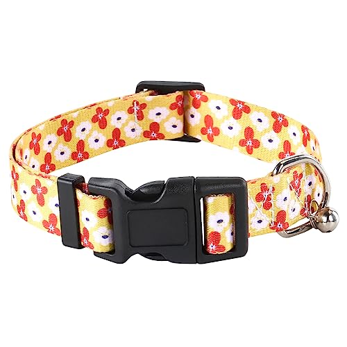 NISIYE Verstellbares Hundehalsband mit Glöckchen, spezielles Design-Muster, sehr bequem, weiches Nylon, atmungsaktiv, Haustierhalsband für kleine, mittelgroße und große Hunde NISIYE Verstellbares Hundehalsband mit Glöckchen, spezielles Design-Muster, sehr bequem, weiches Nylon, atmungsaktiv, Haustierhalsband für kleine, mittelgroße und große Hunde von NISIYE