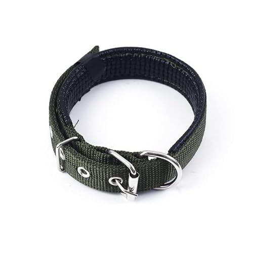 Hunde- und Katzenhalsband mit Legierungsschnalle, größenverstellbares Halsband für kleine und mittelgroße Hunde, Heimtierbedarf, Haustierhalsband, weiches Leder, Armeegrün, 2,0 x 50 cm, China Hunde- und Katzenhalsband mit Legierungsschnalle, größenverstellbares Halsband für kleine und mittelgroße Hunde, Heimtierbedarf, Haustierhalsband, weiches Leder, Armeegrün, 2,0 x 50 cm, China von NITONAMI