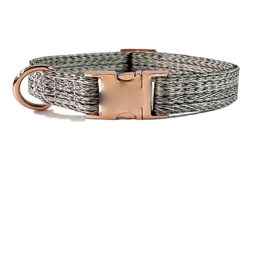Hundehalsband mit Metallschnalle, langlebig, verstellbar, personalisierbar, weich, für kleine, mittelgroße Hunde, mit graviertem ID-Tag, Namensschild, Grau, XS Hundehalsband mit Metallschnalle, langlebig, verstellbar, personalisierbar, weich, für kleine, mittelgroße Hunde, mit graviertem ID-Tag, Namensschild, Grau, XS von NITONAMI