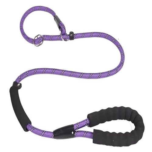 Hundetrainingsleine, 5-farbiges Nylon, Grundseil, mittelgroße Hunde, die laufen, Halsband für große Hunde, langlebig, leicht zu kontrollieren, verstellbar, lila, S 1,5 m bis 0,6 cm Hundetrainingsleine, 5-farbiges Nylon, Grundseil, mittelgroße Hunde, die laufen, Halsband für große Hunde, langlebig, leicht zu kontrollieren, verstellbar, lila, S 1,5 m bis 0,6 cm von NITONAMI