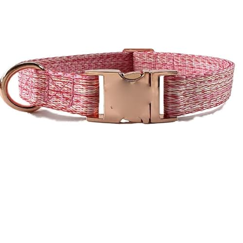 NITONAMI Hundehalsband mit Metallschnalle, langlebig, verstellbar, personalisierbar, weich, für kleine, mittelgroße Hunde, mit graviertem ID-Tag, Namensschild, Pink,S NITONAMI Hundehalsband mit Metallschnalle, langlebig, verstellbar, personalisierbar, weich, für kleine, mittelgroße Hunde, mit graviertem ID-Tag, Namensschild, Pink,S von NITONAMI