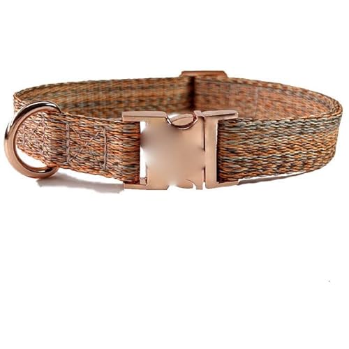 NITONAMI Hundehalsband mit Metallschnalle, langlebig, verstellbar, personalisierbar, weich, für kleine, mittelgroße Hunde, mit graviertem ID-Tag, Namensschild, orange, XS NITONAMI Hundehalsband mit Metallschnalle, langlebig, verstellbar, personalisierbar, weich, für kleine, mittelgroße Hunde, mit graviertem ID-Tag, Namensschild, orange, XS von NITONAMI