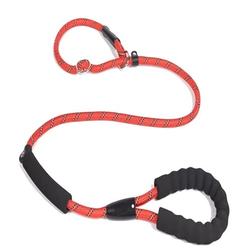 NITONAMI Trainingsleine für Hunde, 5-farbiges Nylon, Grundseil, mittelgroße Hunde, die Laufen, Halsband für große Hunde, langlebig, leicht zu kontrollieren, verstellbar, rot, L 1,5 m bis 1,0 cm NITONAMI Trainingsleine für Hunde, 5-farbiges Nylon, Grundseil, mittelgroße Hunde, die Laufen, Halsband für große Hunde, langlebig, leicht zu kontrollieren, verstellbar, rot, L 1,5 m bis 1,0 cm von NITONAMI