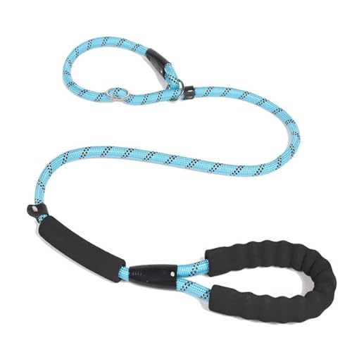 Trainingsleine für Hunde, 5-farbiges Nylon, Grundseil, mittelgroße Hunde, die laufen, Halsband für große Hunde, langlebig, leicht zu kontrollieren, verstellbar, blau, M 1,5 m bis 0,8 cm Trainingsleine für Hunde, 5-farbiges Nylon, Grundseil, mittelgroße Hunde, die laufen, Halsband für große Hunde, langlebig, leicht zu kontrollieren, verstellbar, blau, M 1,5 m bis 0,8 cm von NITONAMI