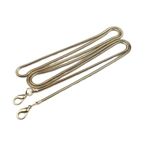 NIUSABOU Brieftasche mit Verlängerung 1,2 m Ersatz for Umhängetaschen, Griff, Umhängetasche, Handtasche, Geldbörse, DIY-Taschengurt, Zubehör, Hardware(Light Gold) von NIUSABOU