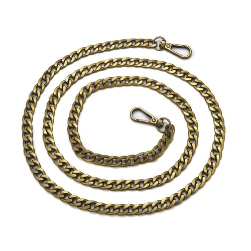 NIUSABOU Brieftasche mit Verlängerung 120/40 cm Metall Aluminium Tasche Kette Tasche Riemen Ersatzteile Zubehör DIY Abnehmbare Gepäck Zubehör(Bronze120cm) von NIUSABOU
