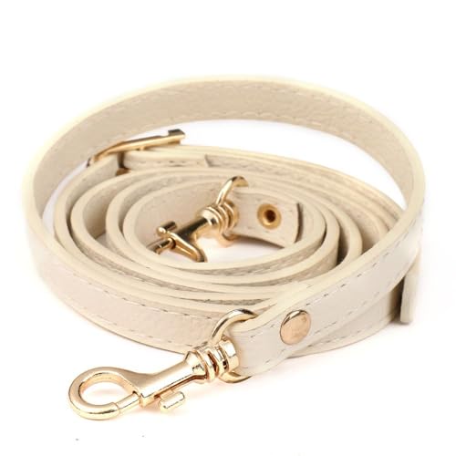 NIUSABOU Brieftasche mit Verlängerung Taschenkette, 120 cm, DIY-Damen-Tasche, Ersatzriemen, Leder, Taschengürtel, Geldbörsengriff, Umhängetasche, Taschenzubehör, Kettenriemen(Beige) von NIUSABOU
