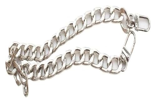 Brieftasche mit Verlängerung Taschenkette 30 cm Ersatz for Grifftasche Handtasche Antik Bronze Silber Golden DIY Zubehör for Taschengurt Hardware Kettengurt(Silver,30cm) von NIUSABOU