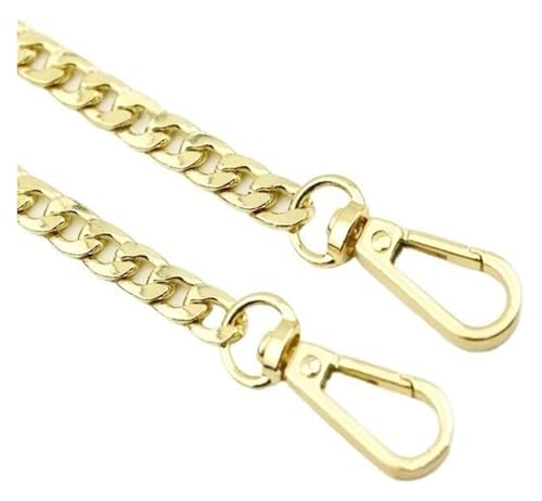 NIUSABOU Brieftasche mit Verlängerung Taschenkette 40/120 cm Metalltaschenkette DIY gewebte Tasche Aluminium Schultergurt Umhängetasche Metall Ersatzketten Zubehör Kettengurt(Gold,120cm) von NIUSABOU
