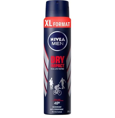 Nivea Deospray Men - Dry Impact - 6er Pack (6x 250ml) von NIVEA