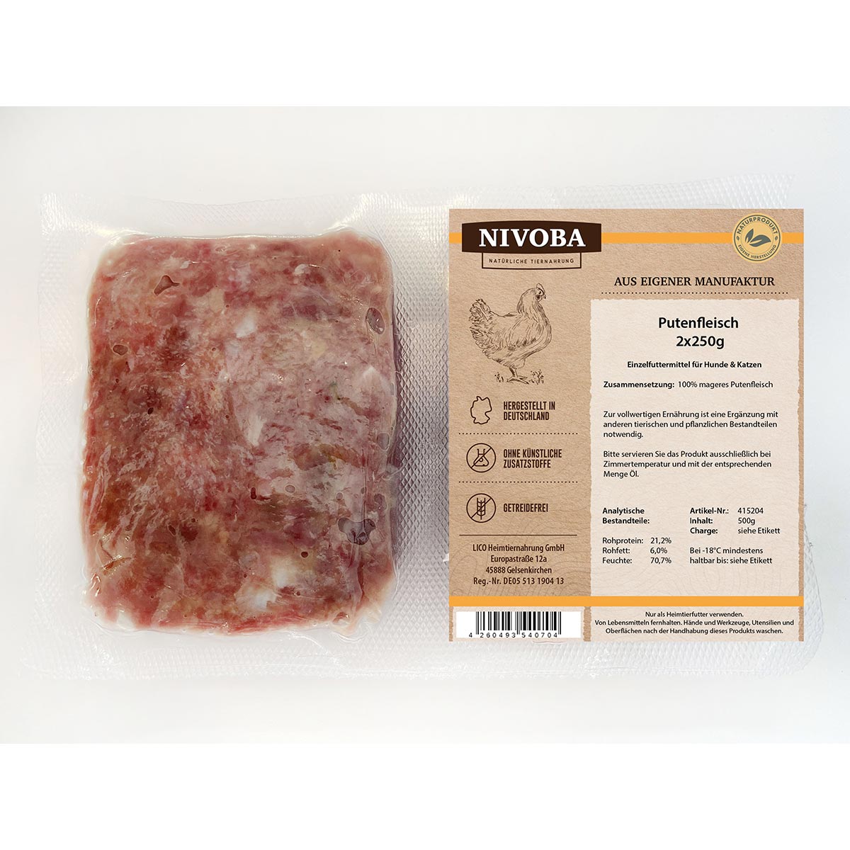 Nivoba Putenfleisch 14x2x250g von NIVOBA
