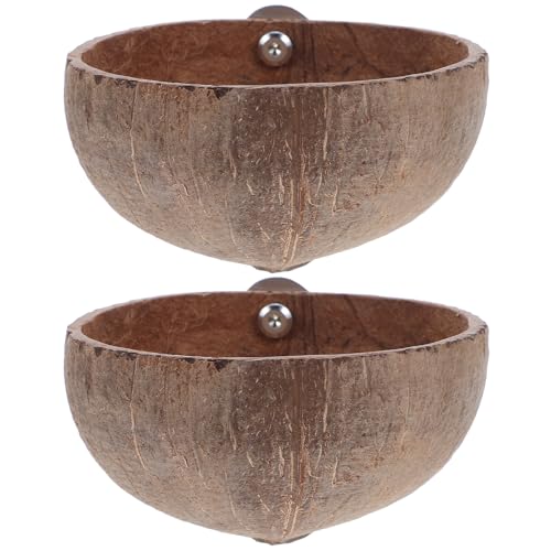 NIYANGLE 2 stücke Coconut Vogelnest Hütte Natürliche Coconut Hide Für Papageien Wellensittiche Lovebirds Finken Und Kleine Tiere Lebensraum NIYANGLE 2 stücke Coconut Vogelnest Hütte Natürliche Coconut Hide Für Papageien Wellensittiche Lovebirds Finken Und Kleine Tiere Lebensraum von NIYANGLE