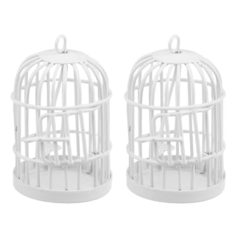NIYANGLE 2 stücke Dekorative Mini Vogelkäfig Für Puppenhaus Eisen Draht Vogelkäfig Mit Tür Für Micro Landschaft Fee Garten Hochzeit Tisch Mittelstücke NIYANGLE 2 stücke Dekorative Mini Vogelkäfig Für Puppenhaus Eisen Draht Vogelkäfig Mit Tür Für Micro Landschaft Fee Garten Hochzeit Tisch Mittelstücke von NIYANGLE
