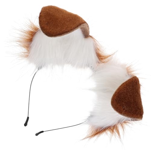 NIYANGLE Hundeohren Stirnband Plüsch Gefaltete Ohren Cosplay Haarschmuck für Tierohren Stirnband für Kostümpartys NIYANGLE Hundeohren Stirnband Plüsch Gefaltete Ohren Cosplay Haarschmuck für Tierohren Stirnband für Kostümpartys von NIYANGLE