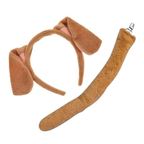 NIYANGLE Kostüm Für Hunde Welpen - Tierkostüm Mit Ohren-Stirnband Für Cosplay-Party-Accessoires Und Auftrittsbedarf von NIYANGLE