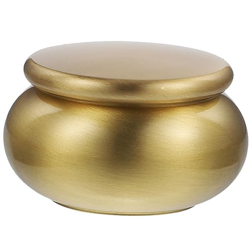 NIYANGLE Kupfer Cremation Urne Mini Vorratsdose Metall Dicht Verschließbar Kleines Aufbewahrungsglas Langlebig Robust für Tee Andenken von NIYANGLE