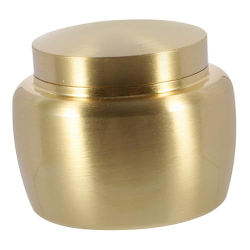 NIYANGLE Kupfer Mini Dose Kleine Aufbewahrungsdose Versiegelter Vorratsbehälter Vielseitig für Weihrauchpulver Schmuck Robustes Metall Frischhaltend Geschenkidee für von NIYANGLE
