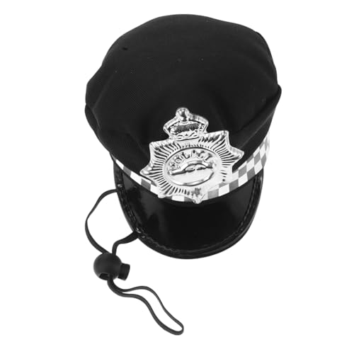 NIYANGLE Verstellbarer Haustier Polizeihut für Katzen Kostüm Hut für Festivals Fotoshootings Bequeme Mütze mit Sicherheitsriemen für Jede NIYANGLE Verstellbarer Haustier Polizeihut für Katzen Kostüm Hut für Festivals Fotoshootings Bequeme Mütze mit Sicherheitsriemen für Jede von NIYANGLE