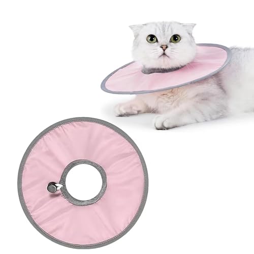 NIYATA Katzenhalsband, kratzfest, verstellbar, Erholungshalsband für Kätzchen und Welpen, Anti-Missschutz (Rosa) von NIYATA