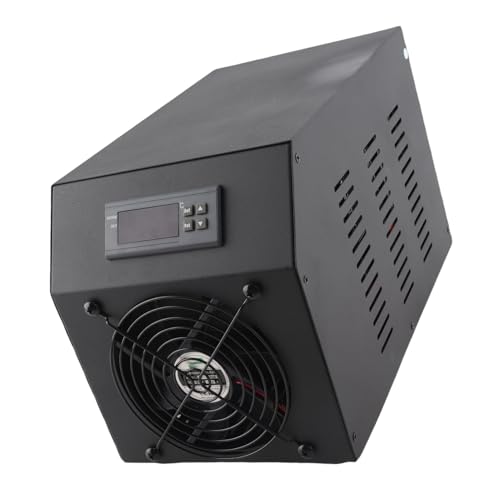 NIZUUONE 1/4 PS Wasserkühler mit Pumpe und Rohr 16 Gallone 60 L Kühlung Zum Hydropulture -Garnelentank für Aquarium (EU -Stecker 220 V) von NIZUUONE