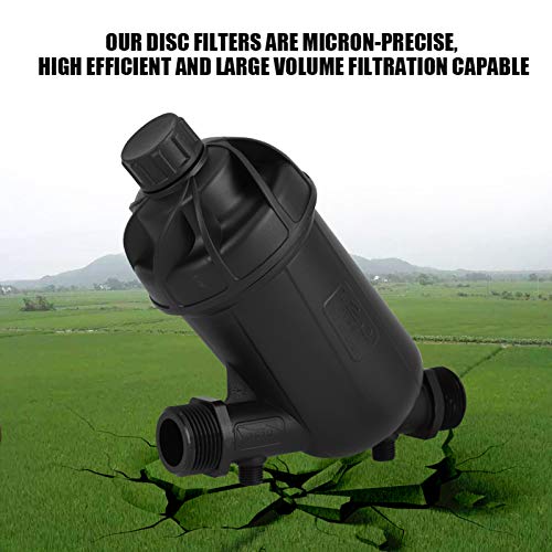NIZUUONE 120 Mesh 130 Mikron -Scheibenfilter Effizient Partikel für Tropfbewässerung Landwirtschaft Garten Rasen Bewässerung Haushalt Plastik Black G1 NIZUUONE 120 Mesh 130 Mikron -Scheibenfilter Effizient Partikel für Tropfbewässerung Landwirtschaft Garten Rasen Bewässerung Haushalt Plastik Black G1 von NIZUUONE