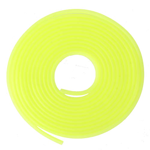 NIZUUONE 5m Silikonaquarium -Sauerstoffschlauchrohr für Fischtank, Cuttable Sauerstoffrohr mit Mehreren Farben für eine Lebendige Fischtankdekoration (Yellow) von NIZUUONE