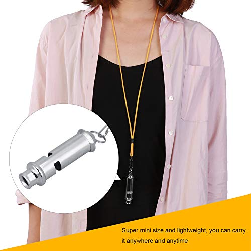 NIZUUONE Mini Edelstahl -Pfeife -Verhaltens Trainingstromwerkzeug für Professionelle Trainer Edelstahl Pfeife mit Lanyard für das Einfache Tragen und Tägliche Training von NIZUUONE