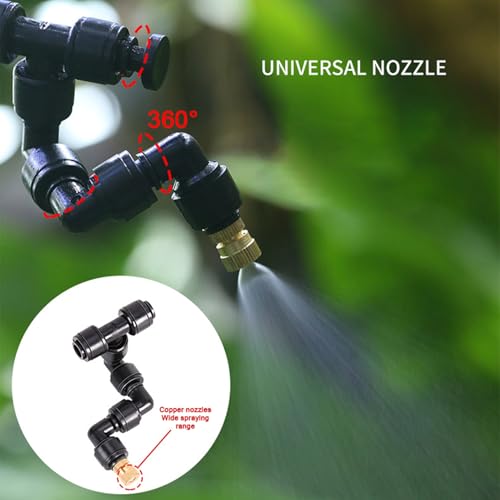 NIZUUONE Smart WiFi Rainforest Terrari Sprühsystem mit 360 ° -Rollbox für ökologische Befeuchtung, Easy Maintenance Control Sprayer (10 m 3 Düsen) von NIZUUONE