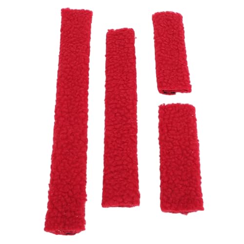 NIZUUONE Weichpferdhalter Fleece Set, Bequeme Waschbare Halfterröhrchen Einfach mit Lammfleece für Empfindliche Pferde Einbauen von NIZUUONE