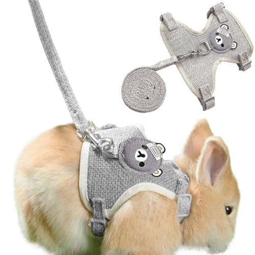 NJCXOLA Kaninchen Leine,Verstellbare Hasenleine,120cm Weiches Leine,Hasen Zubehör,Kaninchen Geschirr Für Katzen, Kleine Hunde Und Andere Kleine Haustiere NJCXOLA Kaninchen Leine,Verstellbare Hasenleine,120cm Weiches Leine,Hasen Zubehör,Kaninchen Geschirr Für Katzen, Kleine Hunde Und Andere Kleine Haustiere von NJCXOLA
