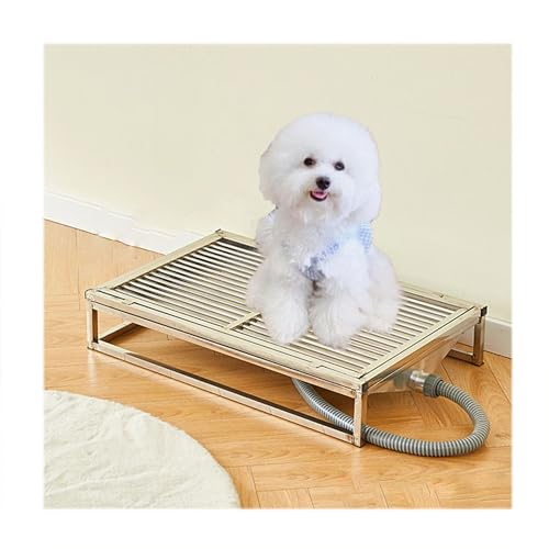 NJDQFA Edelstahl Welpentoilette Trainingsunterlage,Einfaches Waschen Hundetoilette Mit Tablett,Hundeklo Für Zuhause,80 * 50cm von NJDQFA