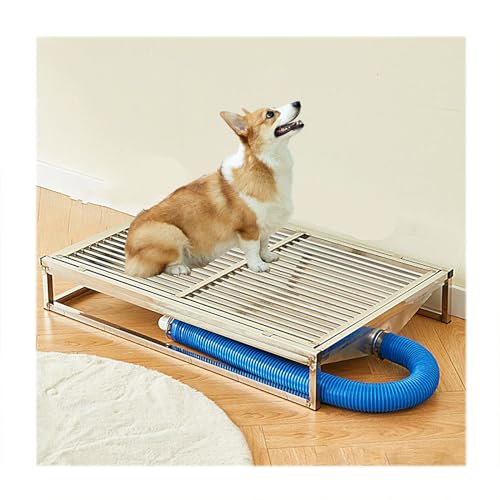 Edelstahl Welpentoilette Trainingsunterlage,Einfaches Waschen Hundetoilette Mit Tablett,Hundeklo Für Zuhause,90 * 60cm von NJDQFA