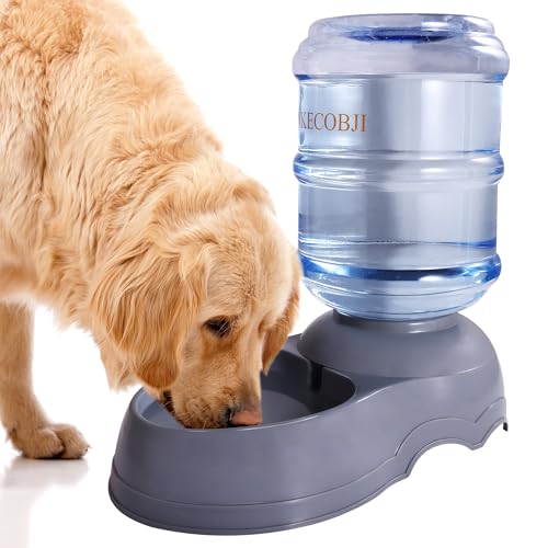 NKECOBJI Automatischer Wasserspender für Haustiere, 11 l, BPA-frei, große Kapazität, für kleine und große Haustiere, Hunde, Katzen, großes Fassungsvermögen (grau) von NKECOBJI