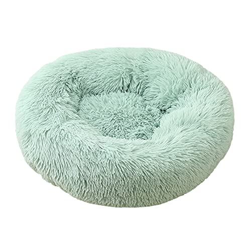 NLCYYQ Donut Pet Bed Donut Hundebett Großes Donut Haustierbett Für Katzen Haustierhöhlenbett Hund Rundes Bett Mittleres Warmes Höhlennest Schlafbett (80cm,Hellgrün) von NLCYYQ