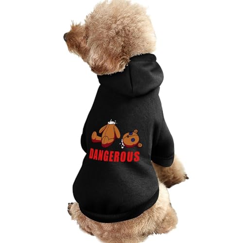 Bär enthaupteter Hund Kapuzenpullover Hundekleidung für kleine Hunde Weste Chihuahua Kleidung Warmer Mantel Jacke Herbst Welpen Outfits Katzen Hunde Kleidung L von NLWQEKV