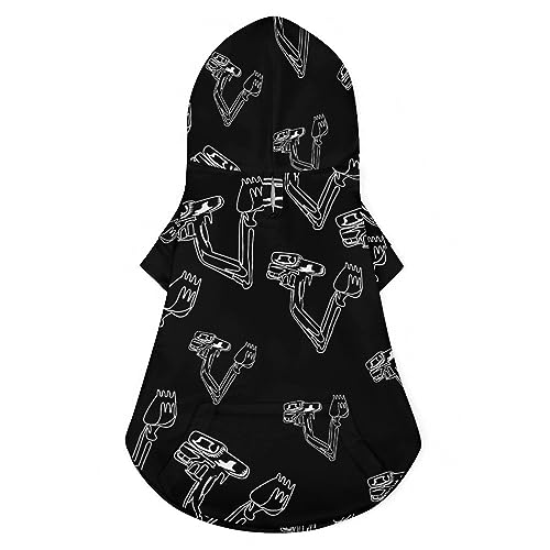 Baggerführer Hund Kapuzenpullover Luxus Hundekleidung Winter Hundejacke Haustierkleidung Kapuzenpullover Französische Bulldogge Teddy Mops Welpenkleidung L von NLWQEKV