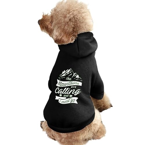 Berge rufen Warmer Hunde-Kapuzenpullover, süßes Hundekostüm-Sweatshirt, gemütliche Haustierkleidung, XL von NLWQEKV