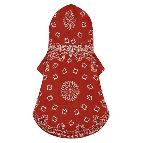 Blood Gang Haustier-Kapuzenpullover, geeignet für kleine Hunde und Katzen, Haustier-Wintermantel Blood Gang Haustier-Kapuzenpullover, geeignet für kleine Hunde und Katzen, Haustier-Wintermantel von NLWQEKV