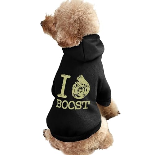 Boost Engine Car Racing Warmer Hunde-Kapuzenpullover für Neugeborene, süßes Hundekostüm-Sweatshirt, gemütliche Haustierkleidung, M von NLWQEKV