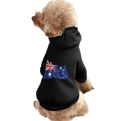 Flagge von Australien Warmer Hunde-Kapuzenpullover Süßes Hundekostüm-Sweatshirt Gemütliche Haustierkleidung 2XL Flagge von Australien Warmer Hunde-Kapuzenpullover Süßes Hundekostüm-Sweatshirt Gemütliche Haustierkleidung 2XL von NLWQEKV